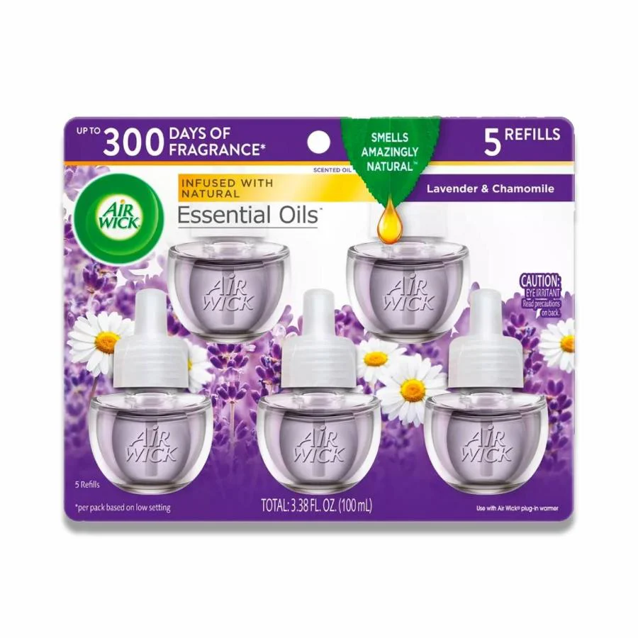 Air Wick - Scented Oil, Lavender & Chamomile - 3.38 Oz -(5 Ct Each) - 5 Pack - Image 2