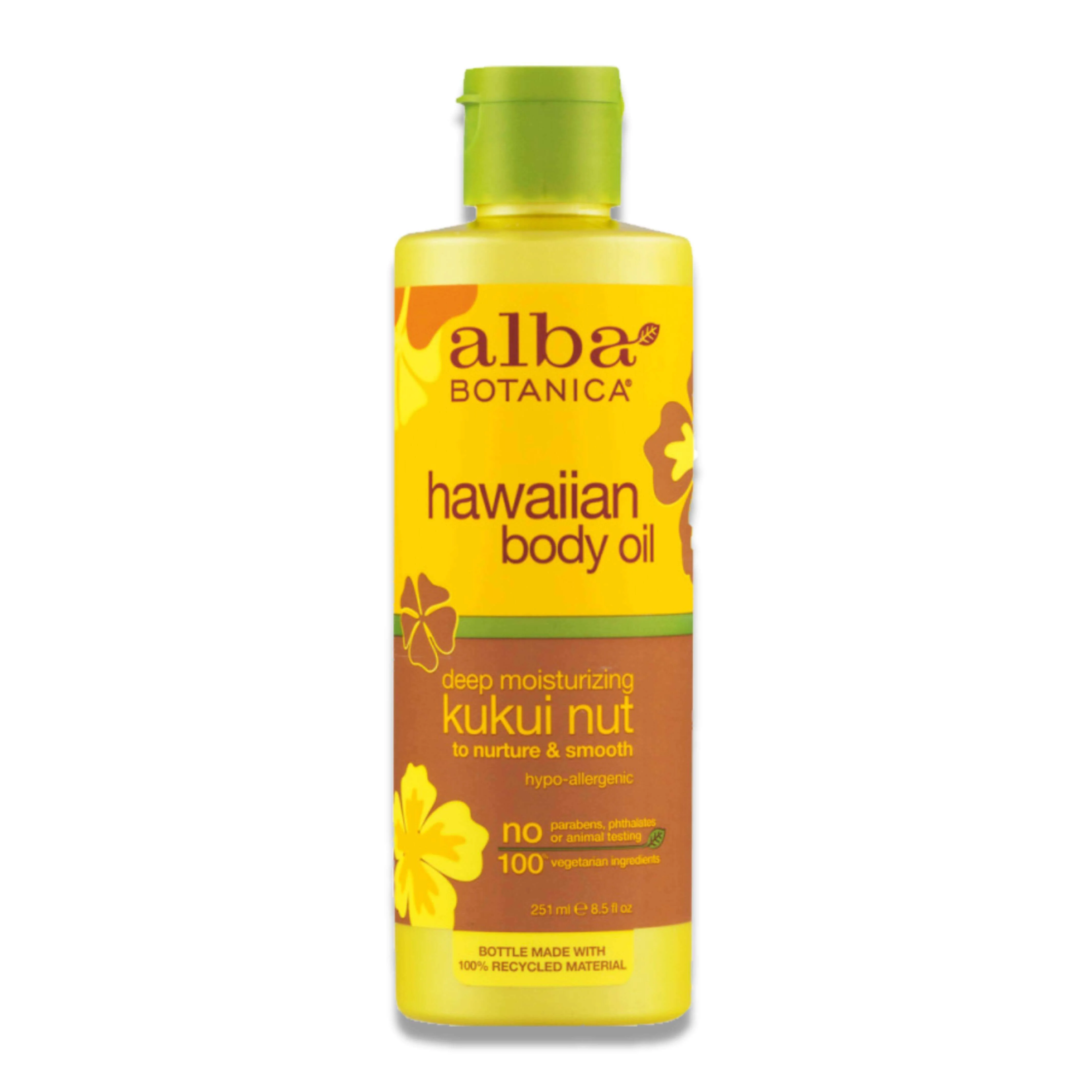Alba Botanica - Hawaiian Body Oil Kukui Nut, Body Oil - 8.5 Oz - 6 Pack - Image 2