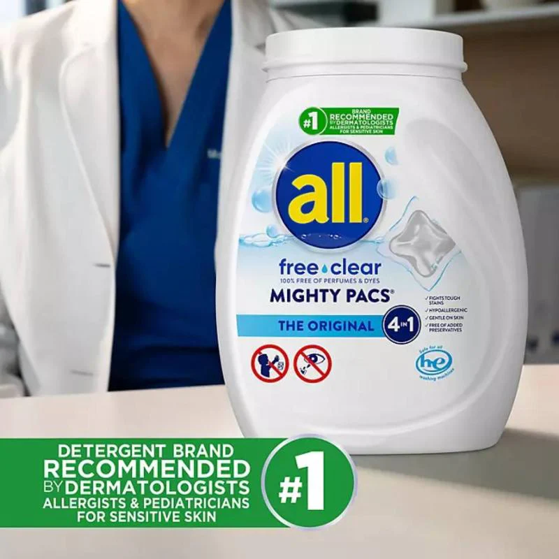 All Free Clear MIGHTY PACS Laundry Detergent Pacs, The Original, 120 ct. - Image 3