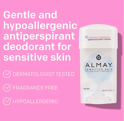 Almay - Anti-Perspirant & Deodorant, Clear Gel, Fragrance Free - 2.25 Oz - 24 Pack - Image 3