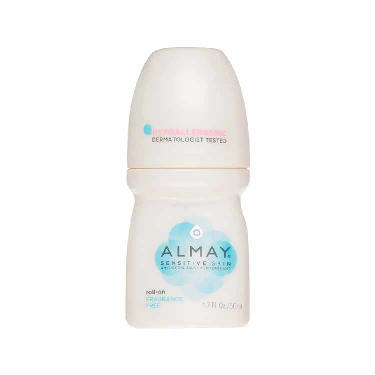 Almay - Anti-Perspirant & Deodorant Roll-On Sensitive Skin Fragrance Free - 1.7 OZ  - 24 Pack - Image 2