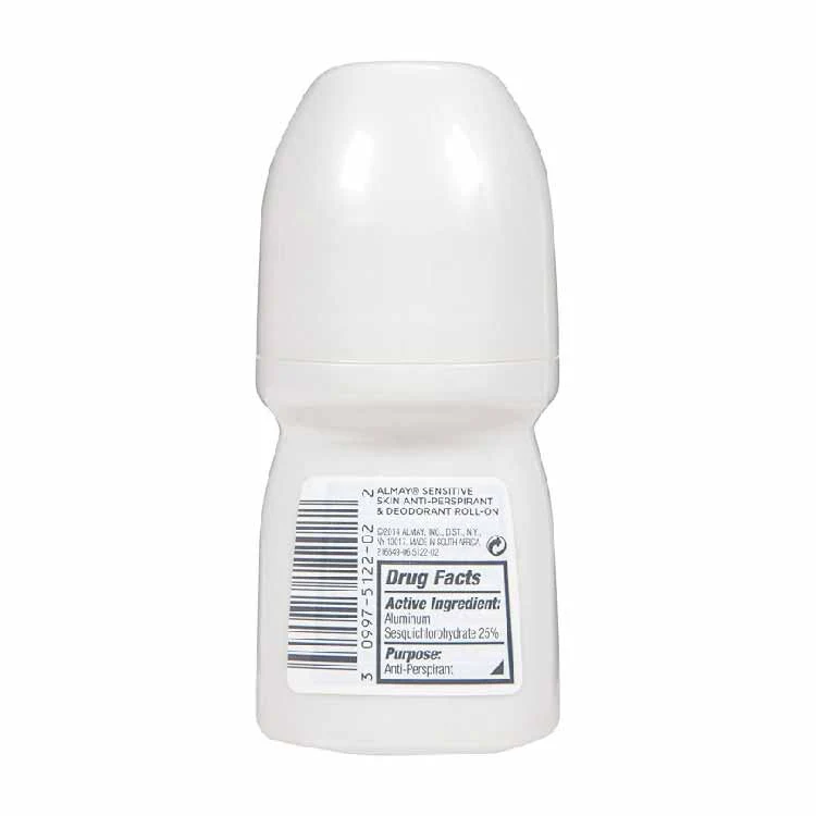 Almay - Anti-Perspirant & Deodorant Roll-On Sensitive Skin Fragrance Free - 1.7 OZ  - 24 Pack - Image 3