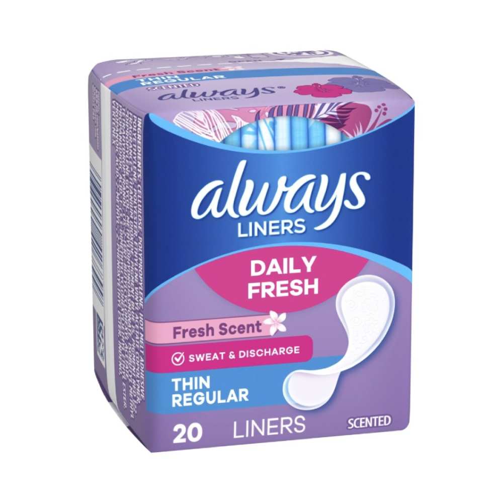 Always - Thin Regular Liners, Fresh Scent 20 Ct  - 24 Pack - Image 6