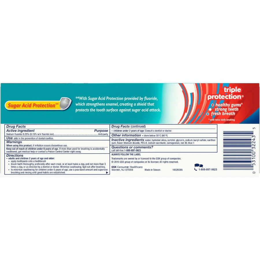 Aquafresh - Cavity Protection Fluoride Toothpaste, Cool Mint - 5.6 Oz - 12 Pack - Image 4