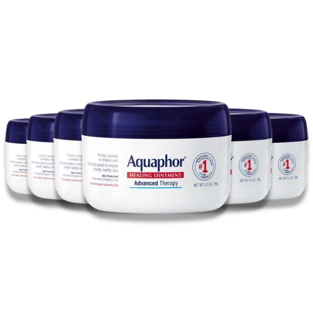 Aquaphor Healing Ointment Skin Protectant and Moisturizer for Dry and Cracked Skin 3.5 oz - 6 Pack