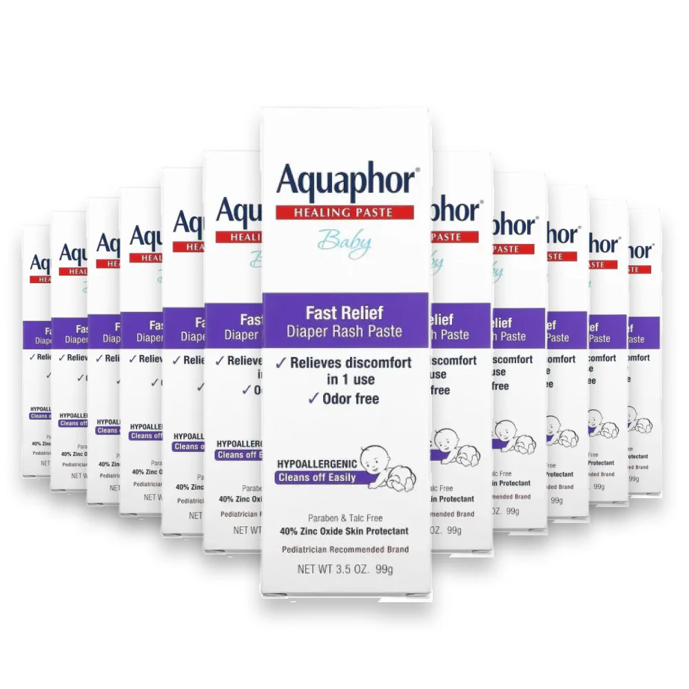 Aquaphor - Baby Diaper Rash Paste 3.5 Oz - 12 Pack