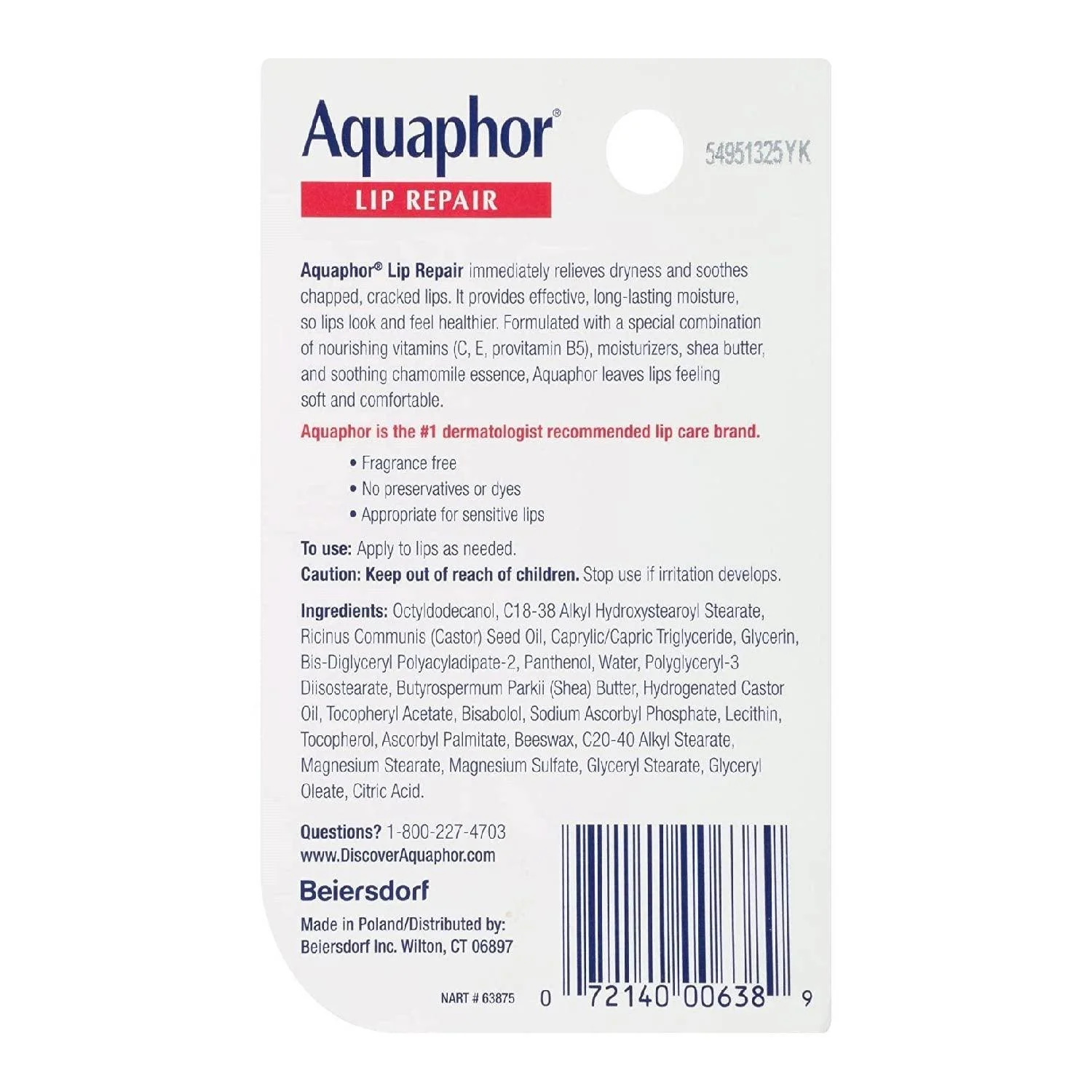 Aquaphor Immediate Relief Lip Repair Balm - 48 Pack - Image 4