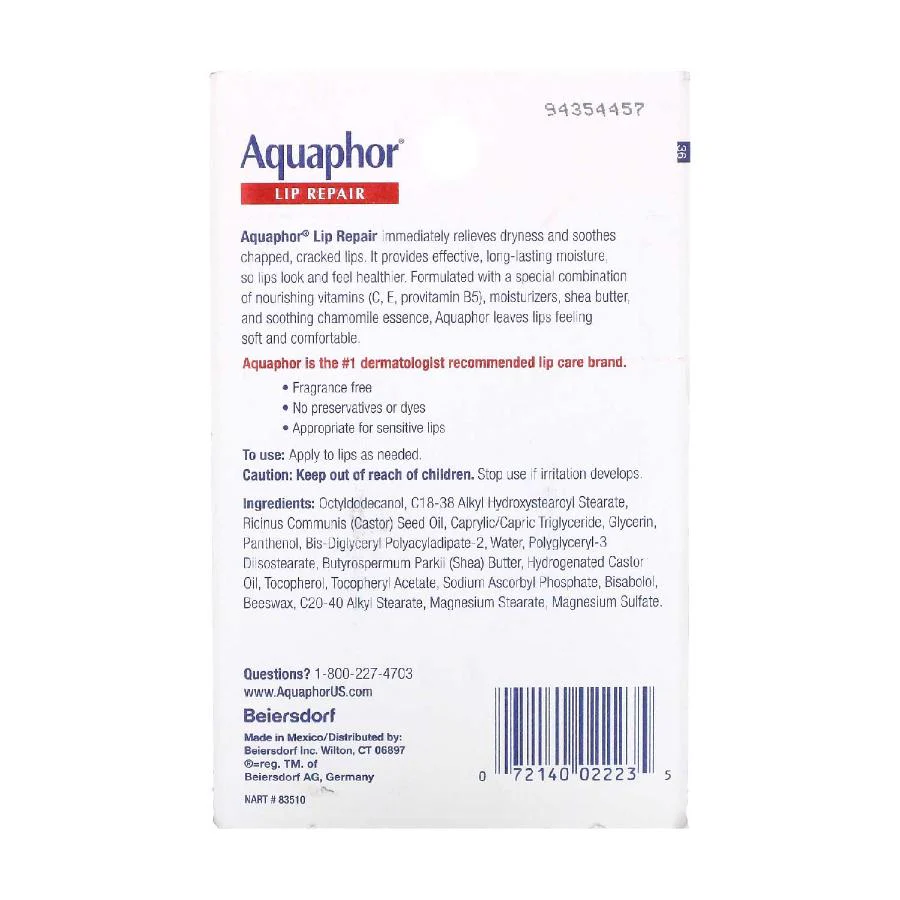 Aquaphor Immediate Relief Lip Repair Balm 2 ct each - 48 Pack - Image 4