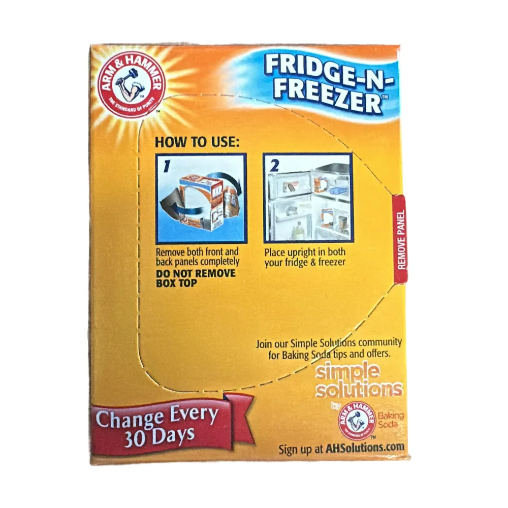 Arm & Hammer Baking Soda Fridge n Freezer Odor Absorber - 14 Oz - 12 Pack - Image 3