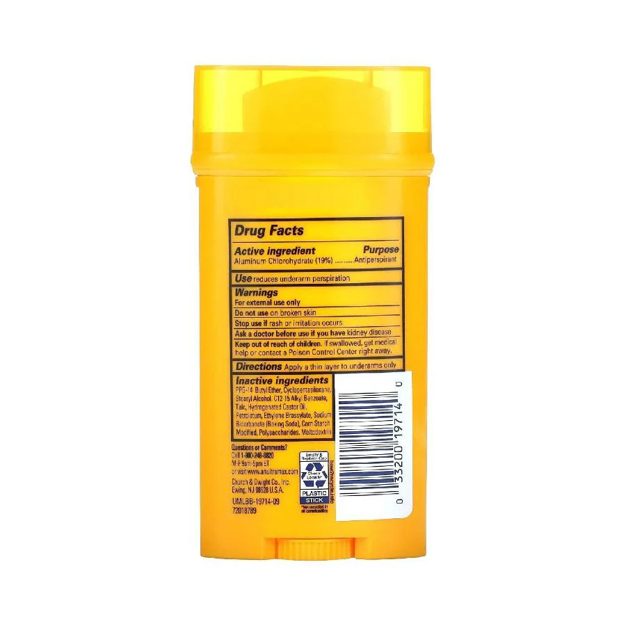 Arm & Hammer  Deodorant UltraMax Invisible Solid Unscented, 2.6 oz - 12 Pack - Image 3