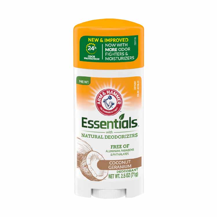 Arm & Hammer Essentials Natural Deodorant Coconut Geranium  2.5 oz  - 12 Pack - Image 2