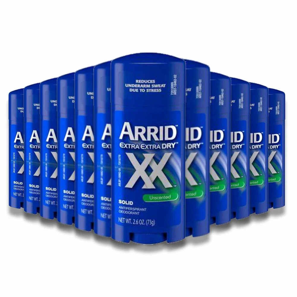 Arrid - Extra  Dry Unscented Antiperspirant - 2.6 Oz - 12 Pack