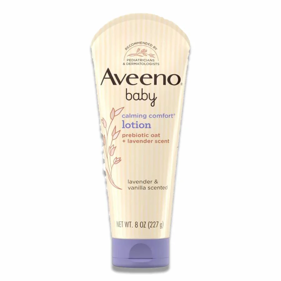 Aveeno - Baby Calming Comfort Moisturizing Body Lotion, Lavender & Vanilla Scents - 8 Oz - 12 Pack - Image 2