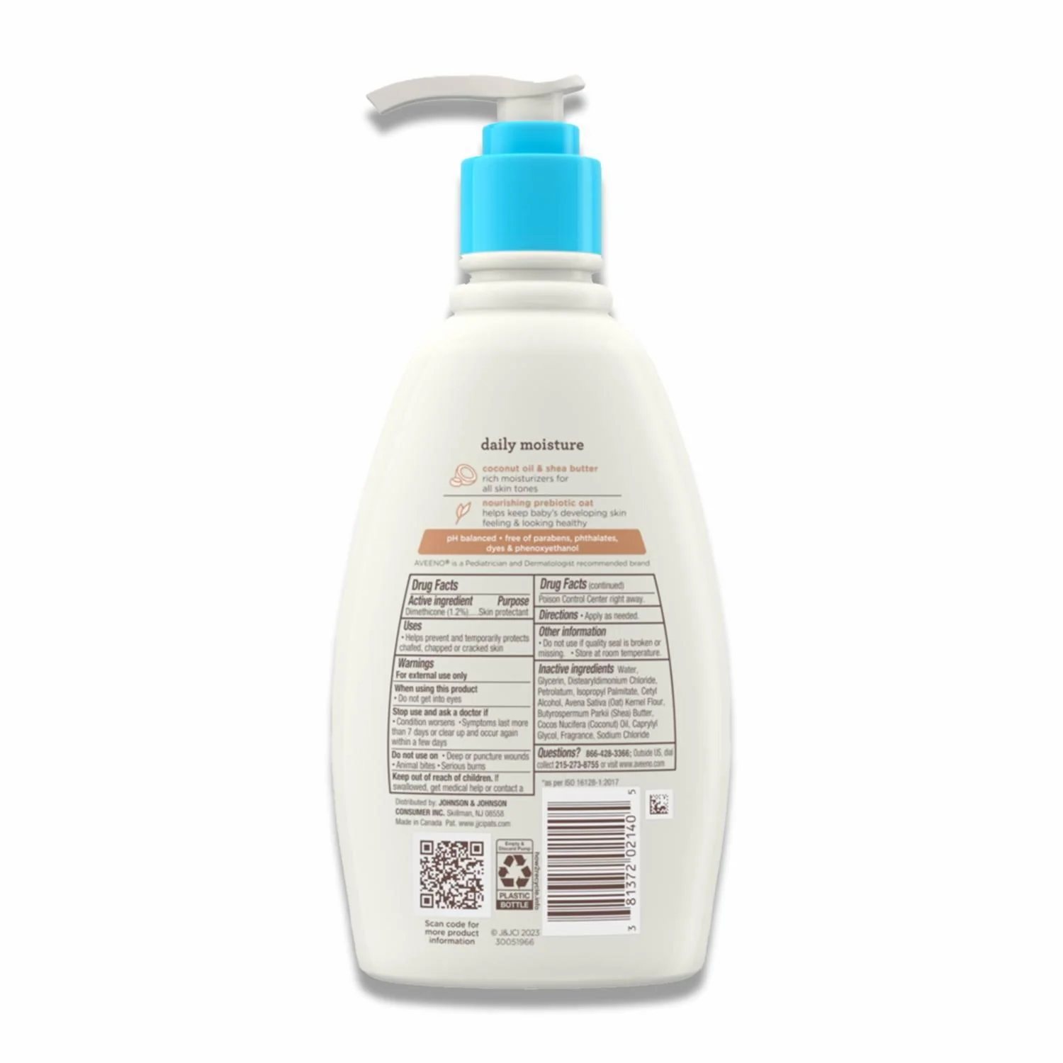 Aveeno - Baby Daily Moisturizing Cream with Prebiotic Oat & Shea Butter, Gentle Coconut Scent - 12 Oz - 12 Pack - Image 3