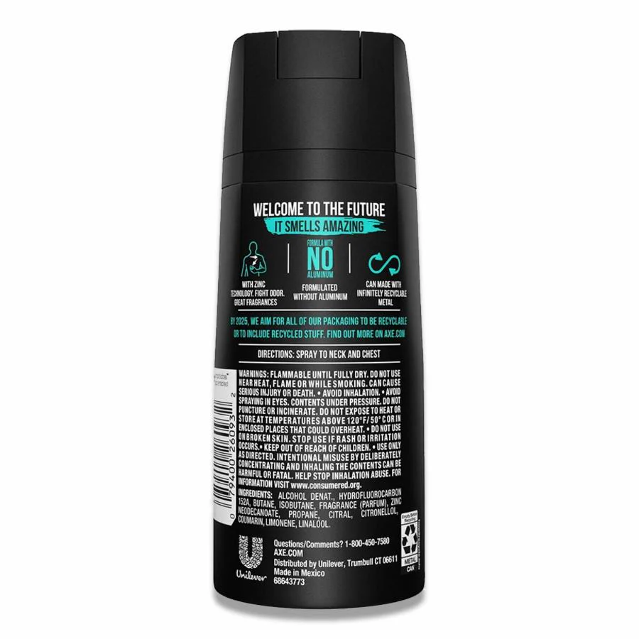 Axe -Body Spray Deodorant  4 oz Apollo - 12 Pack - Image 3