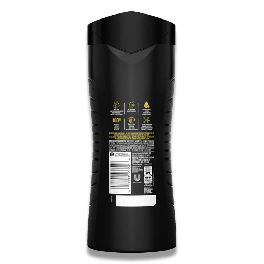 Axe - Cool Ocean Mens Body Wash 12H Refreshing Scent With Essential Oils 16 oz - 4 Pack - Image 3