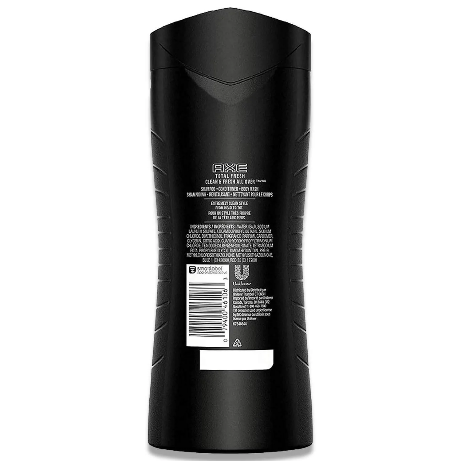 Axe - Hair 3 in 1 Total Fresh Shampoo + Conditioner + Body Wash - 16 Oz - 4 Pack - Image 3