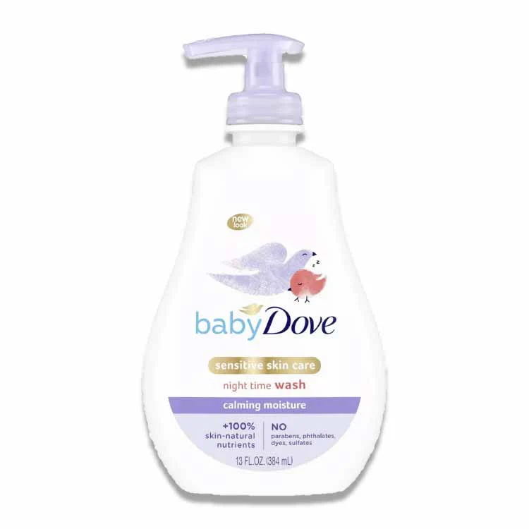 Baby Dove - Calming Moisture Sensitive Skin Night Time Wash - 13 Oz - 4 Pack - Image 2