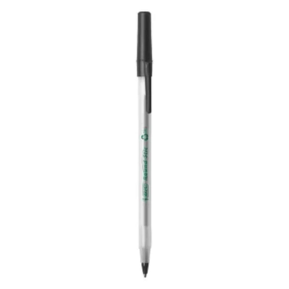 BIC Ecolutions Round Stic Ballpoint Pen, Medium Point (1mm), Black Ink - Box of 50 - Image 3