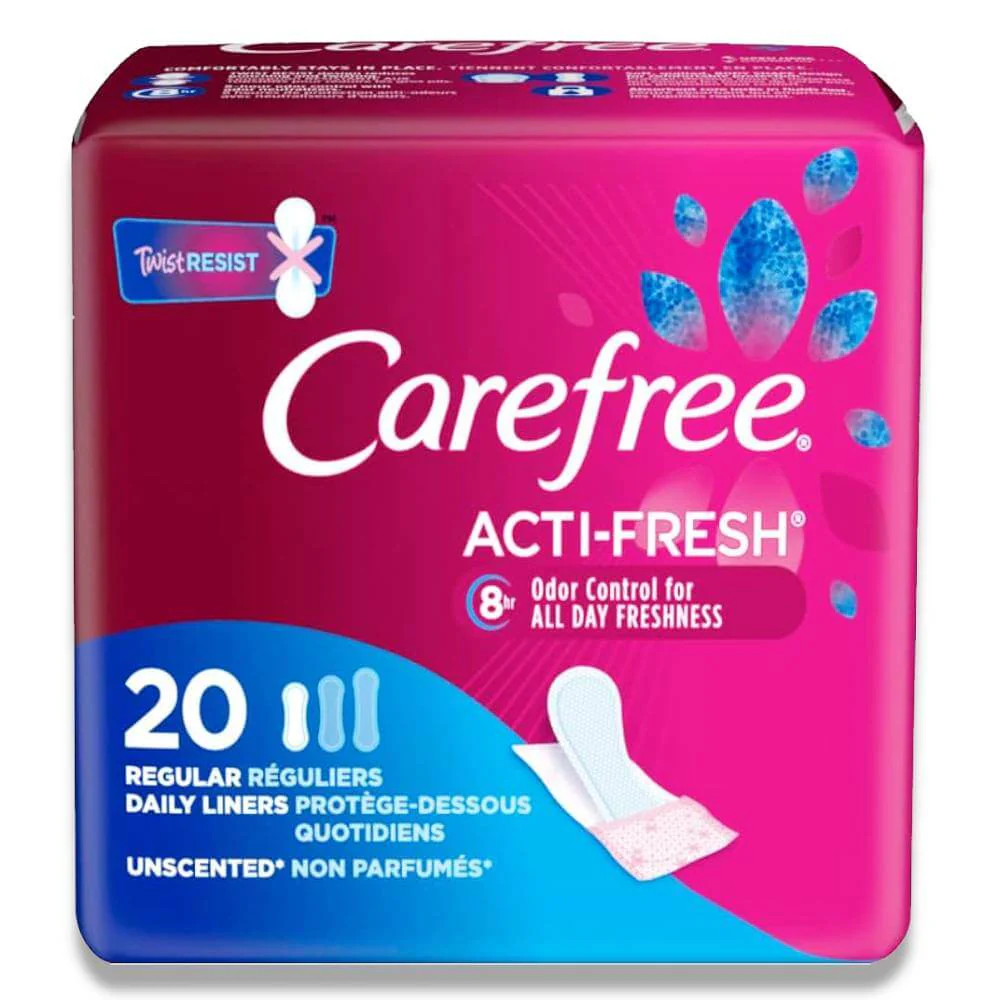 Carefree Acti-Fresh Unscented Regular 20 Ct - 12 Pack - Image 2