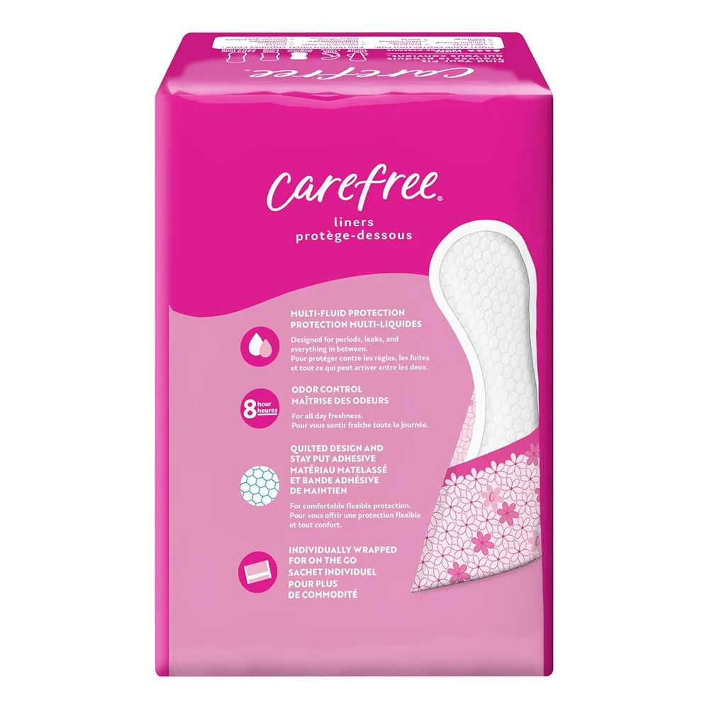 Carefree Actifresh Panty Liners, Regular To Go Unscented (216 ct.) - 4 Pack - Image 3