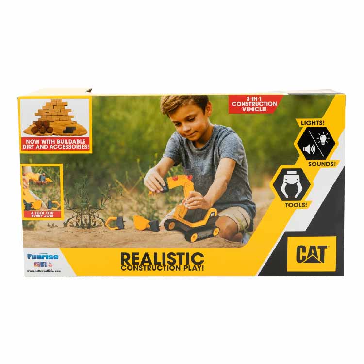 CAT Power Switch Crew Excavator with Boulders and Compound - Image 3
