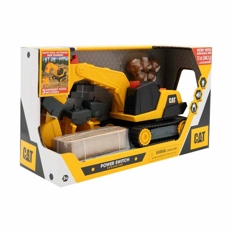 CAT Power Switch Crew Excavator with Boulders and Compound - Image 5