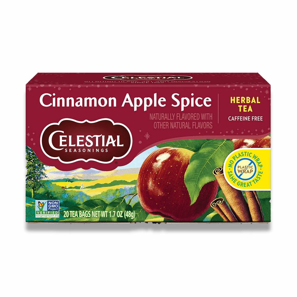 Celestial Seasonings - Herbal Tea Caffeine Free Cinnamon Apple Spice - 20 Ct - 6 Pack - Image 2
