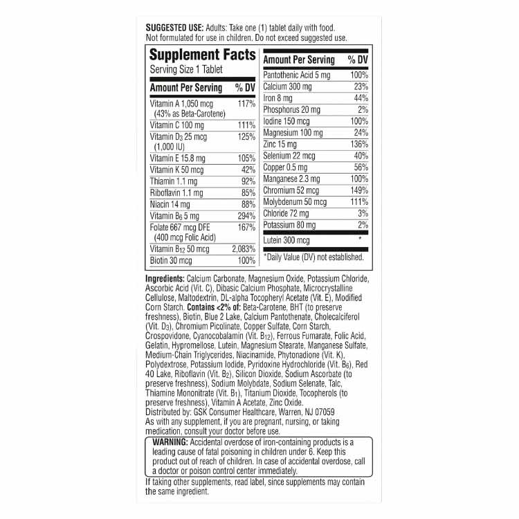Centrum - Centrum Silver Women 50+ Multivitamin - 65 Tablets - 12 Pack - Image 3