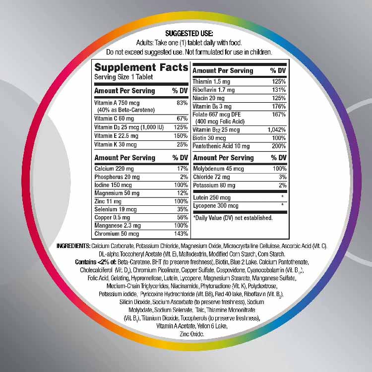 Centrum Silver® Multivitamin 80 tabs - 12 Pack - Image 3
