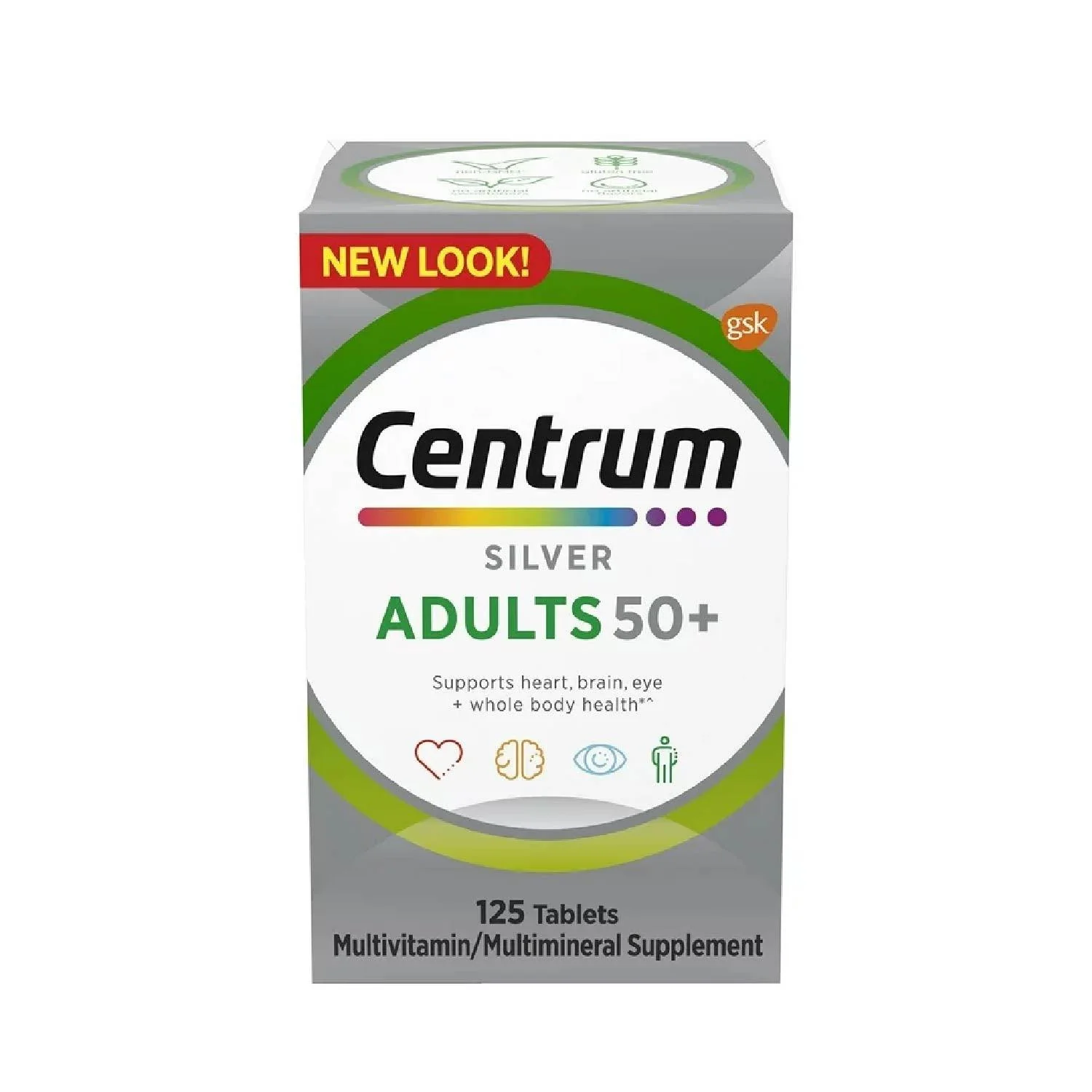 Centrum Silver Multivitamin for Adults Plus Supplement - 125 Count each- 12 Pack - Image 3
