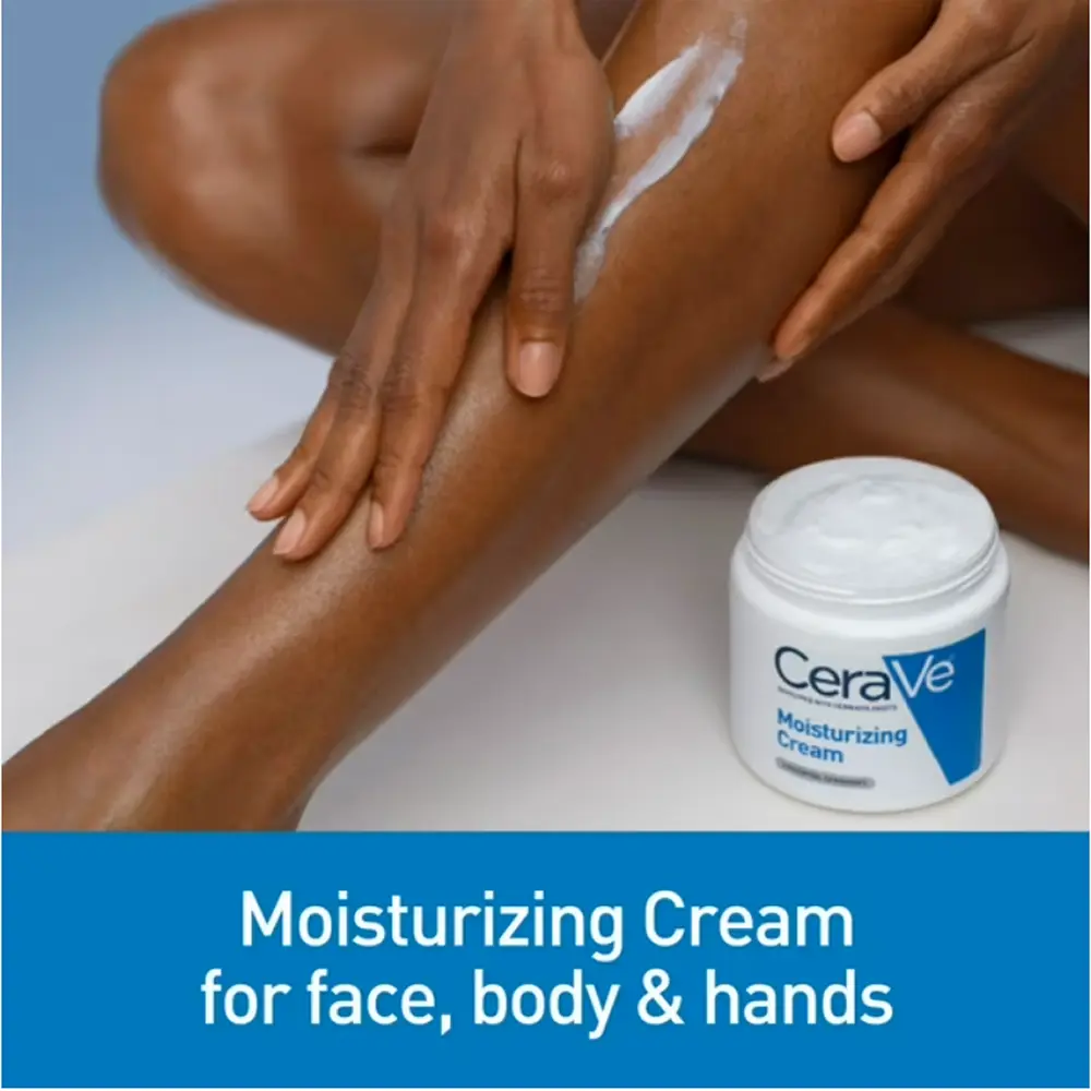 CeraVe - Daily Moisturizing Cream Multi-Pack, 16 Oz + Pump 12 Oz Jar - Image 3