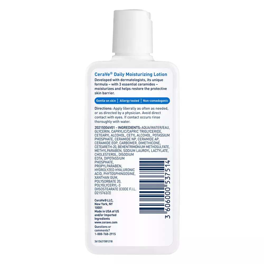 CeraVe - Daily Moisturizing Face and Body Lotion for Normal to Dry Skin 3 Oz - 24 Pack - Image 3