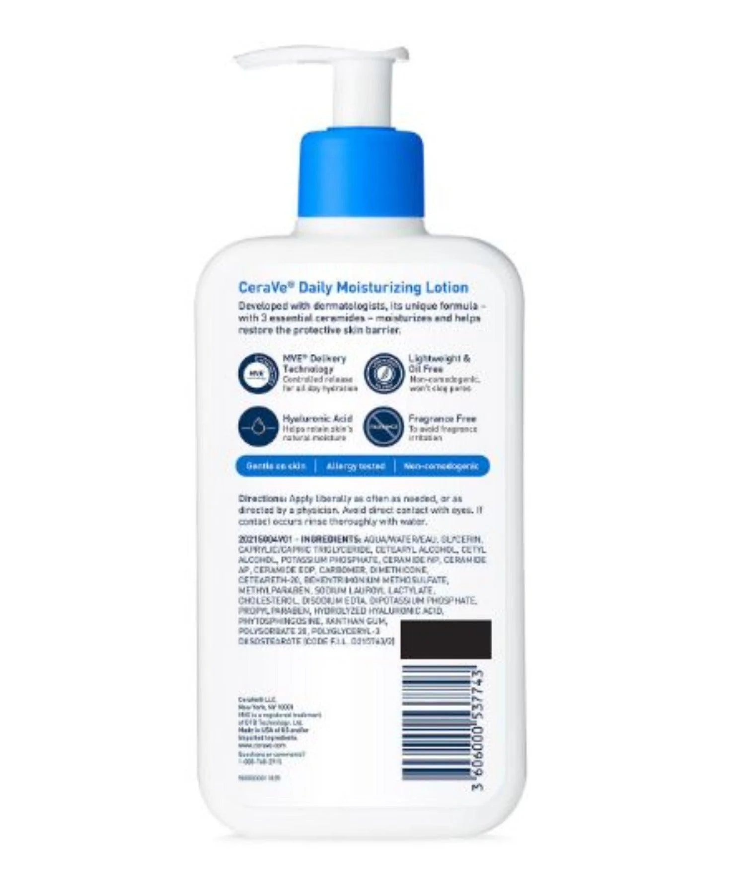 CeraVe Daily Moisturizing Lotion, Normal to Dry Skin - 12 fl. oz., 2 pk. - Image 3