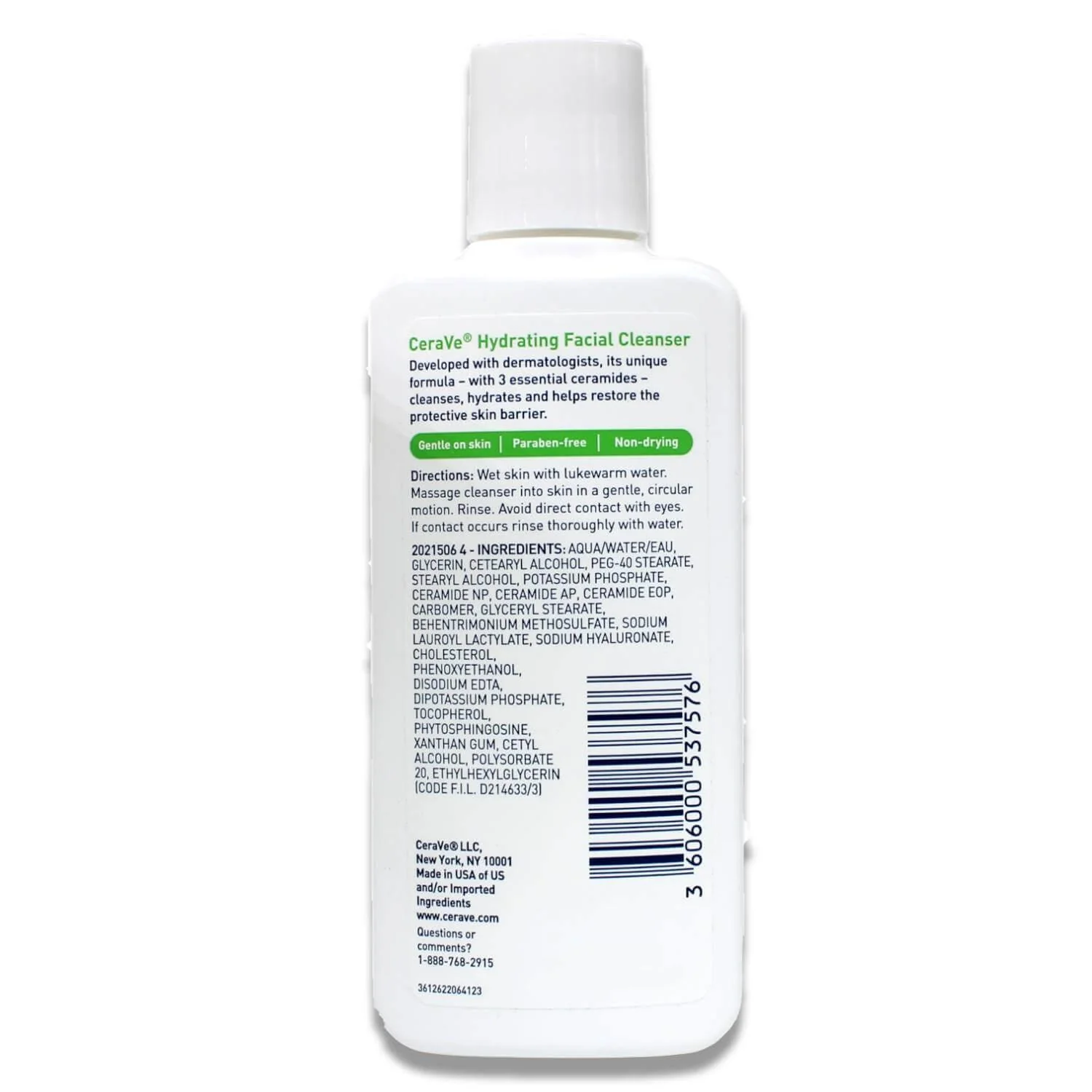CeraVe - Face Wash Hydrating Facial Cleanser for Normal to Dry Skin - 3 Oz - 24 Pack - Travel Size - Image 3