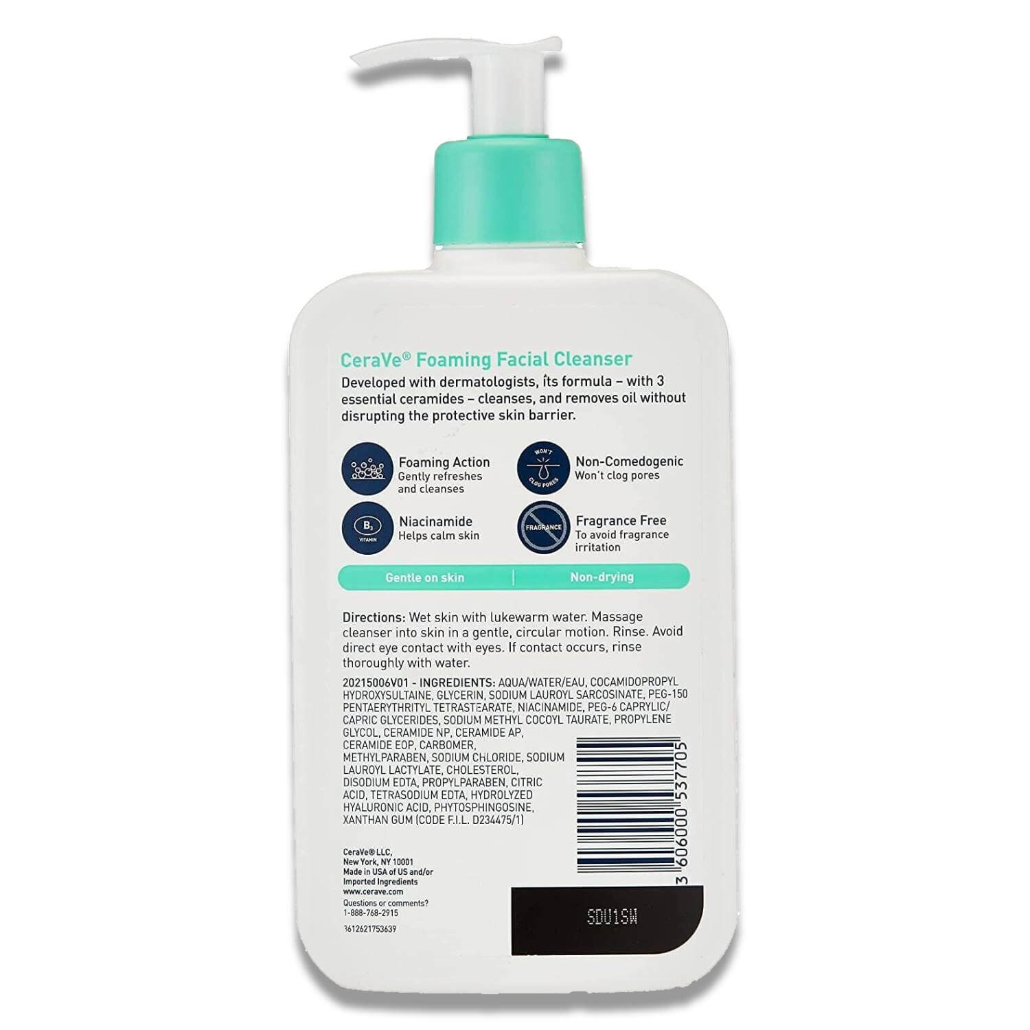 CeraVe - Foaming Face Wash, Facial Cleanser for Normal to Oily Skin - 16 Oz - 12 Pack - Image 3