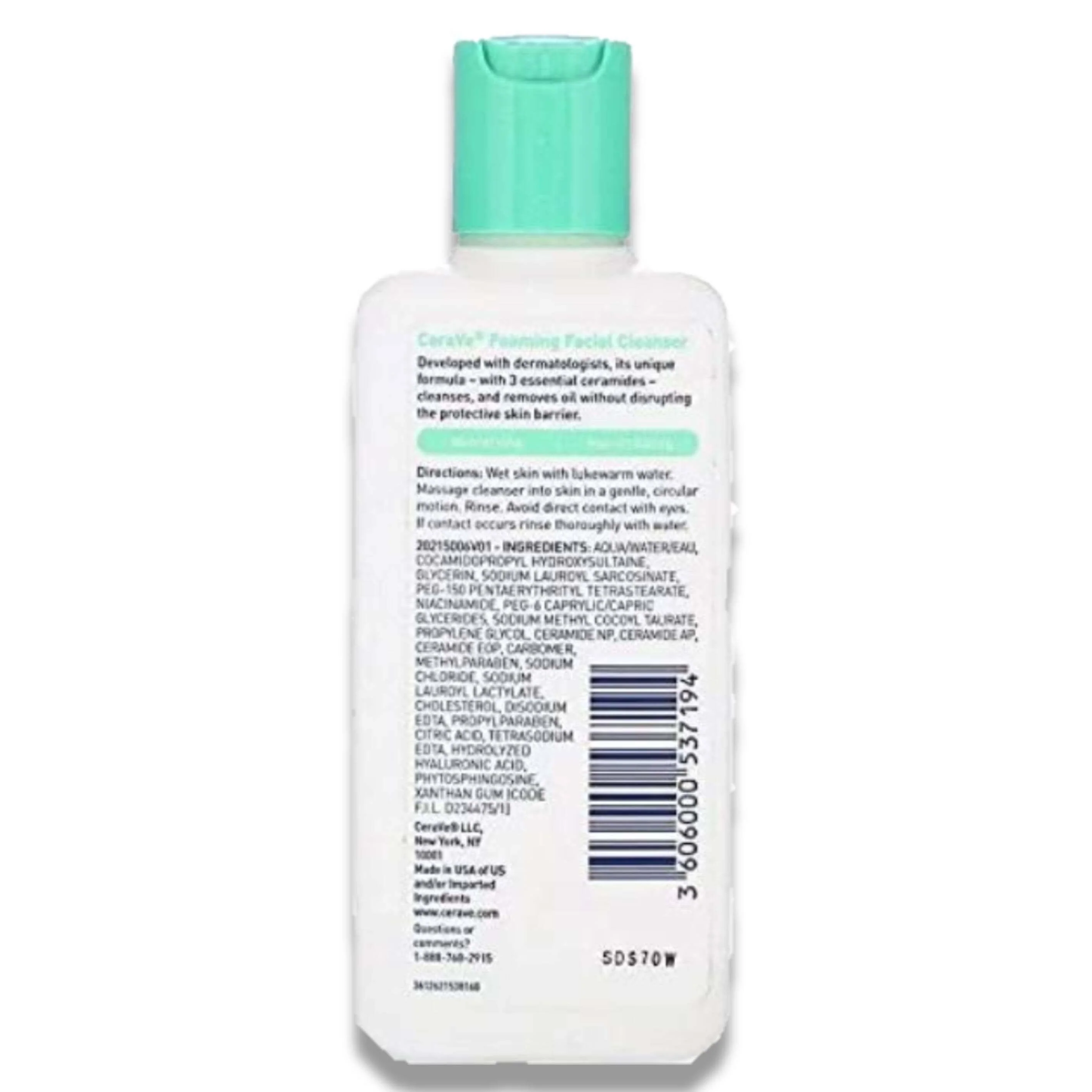 CeraVe - Foaming Face Wash, Facial Cleanser for Normal to Oily Skin - 3 Oz - 24 Pack - Travel Size - Image 3