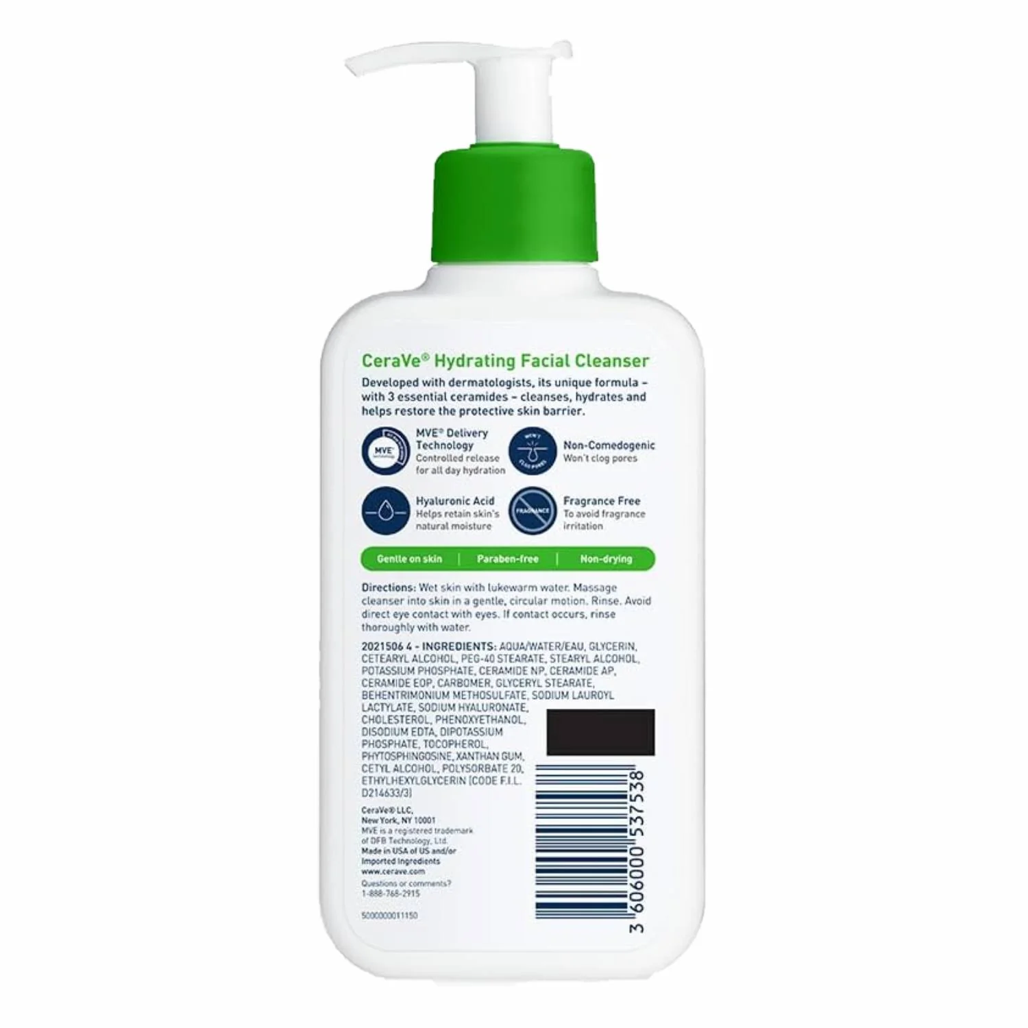 CeraVe - Hydrating Facial Cleanser 8 oz - 12 Pack - Image 3