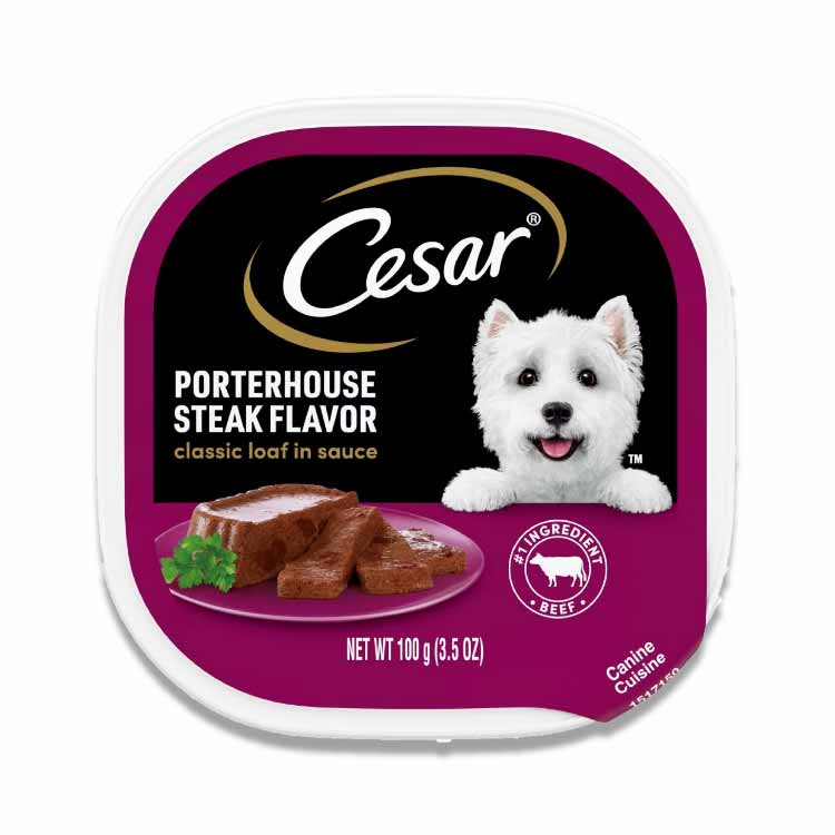 Cesar - Loaf in Sauce Porterhouse Beef Flavor Adult Wet Dog Food - 3.5 Oz - 24 Pack - Image 2