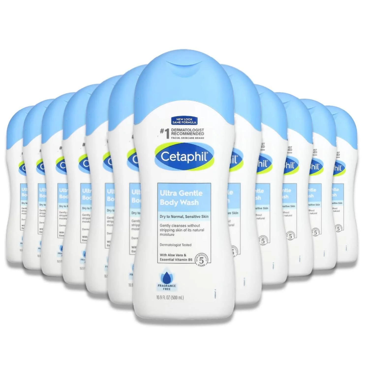 Cetaphil - Ultra Gentle Body Wash Fragrance Free  16.9 Oz - 12 Pack