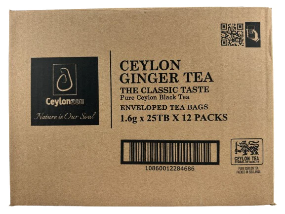 Ceylonzon - Ceylon Ginger Tea - 25 Ct - 12 Pack - Image 3
