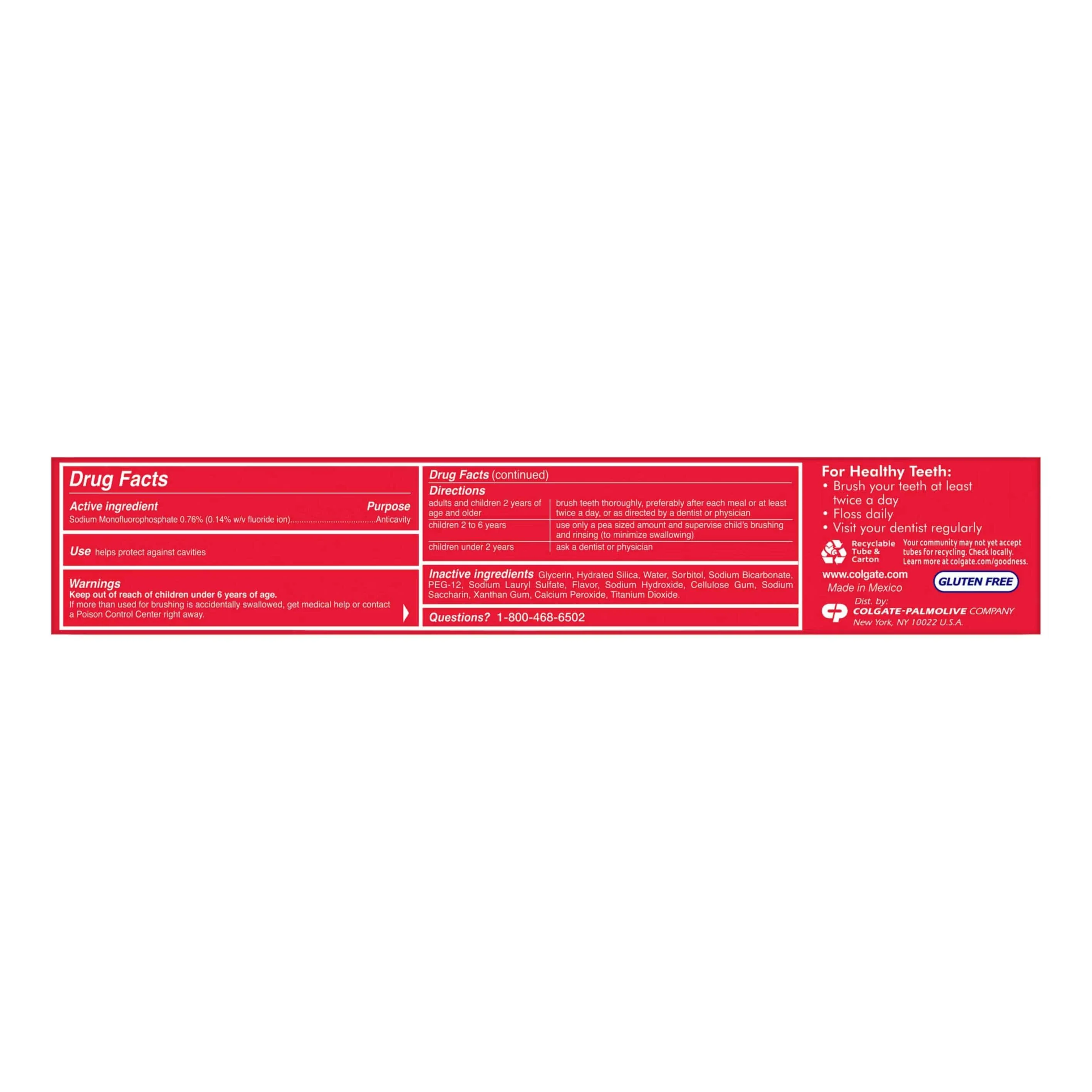 Colgate - Baking Soda & Peroxide Whitening 8 oz - 5 Pack - Image 4