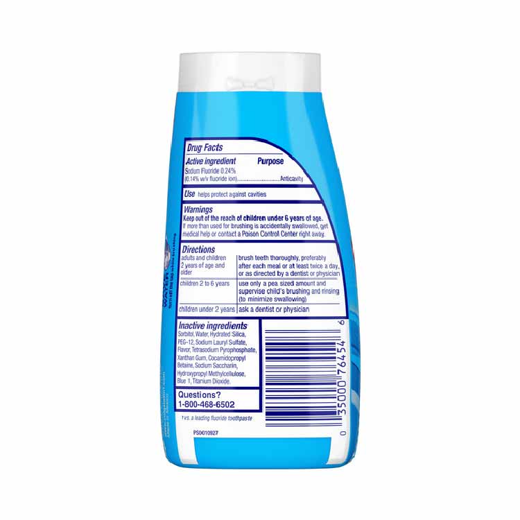 Colgate Max Fresh Liquid Toothpaste W/ Mini Breath Strips Cool Mint 4.6 oz - 12 pack - Image 3