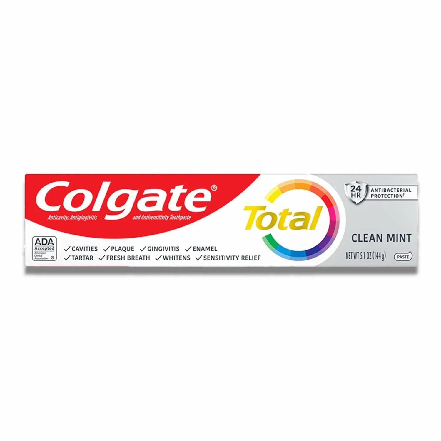 Colgate - Total Antibacterial Protection Toothpaste Mint 5.1 oz - 24 Pack - Image 2