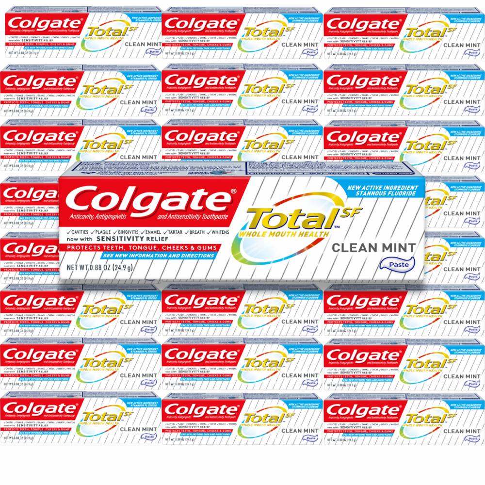 Colgate - Total Clean Mint Toothpaste  0.88 Oz - 24 Pack -