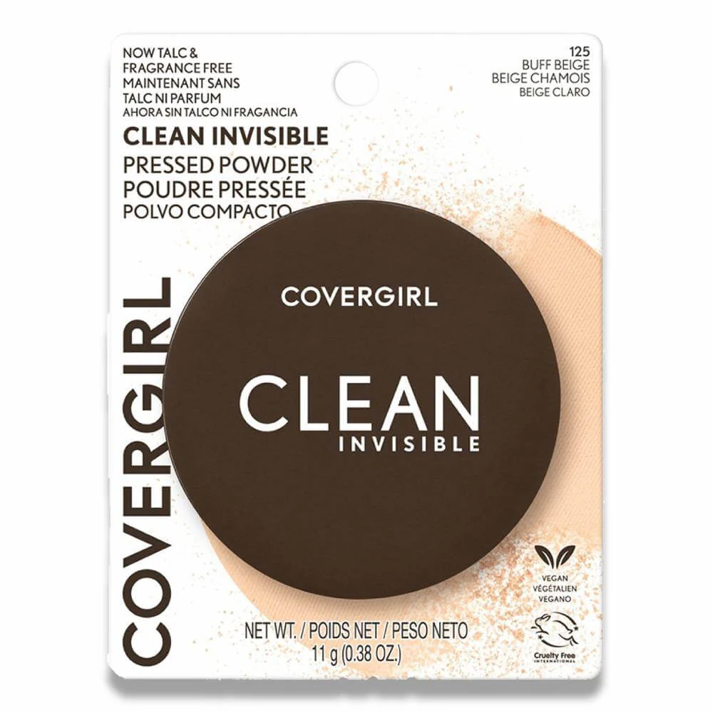 Covergirl - Clean Pressed Powder 125, Compact Buff Beige - 0.38 Oz - 36 Pack - Image 2