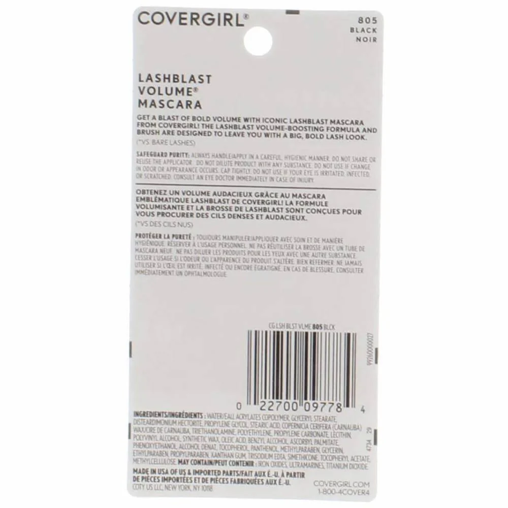 Covergirl - LashBlast Volume Mascara, Black 805 - 0.44 Oz - 24 Pack - Image 3