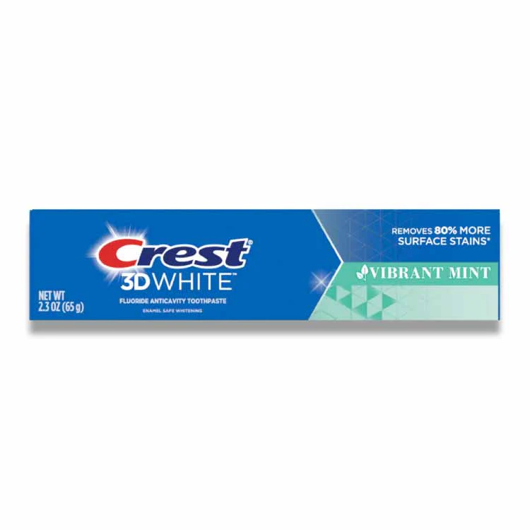 Crest - 3D White Vibrant Mint Toothpaste  2.3 oz - 24 Pack - Image 2