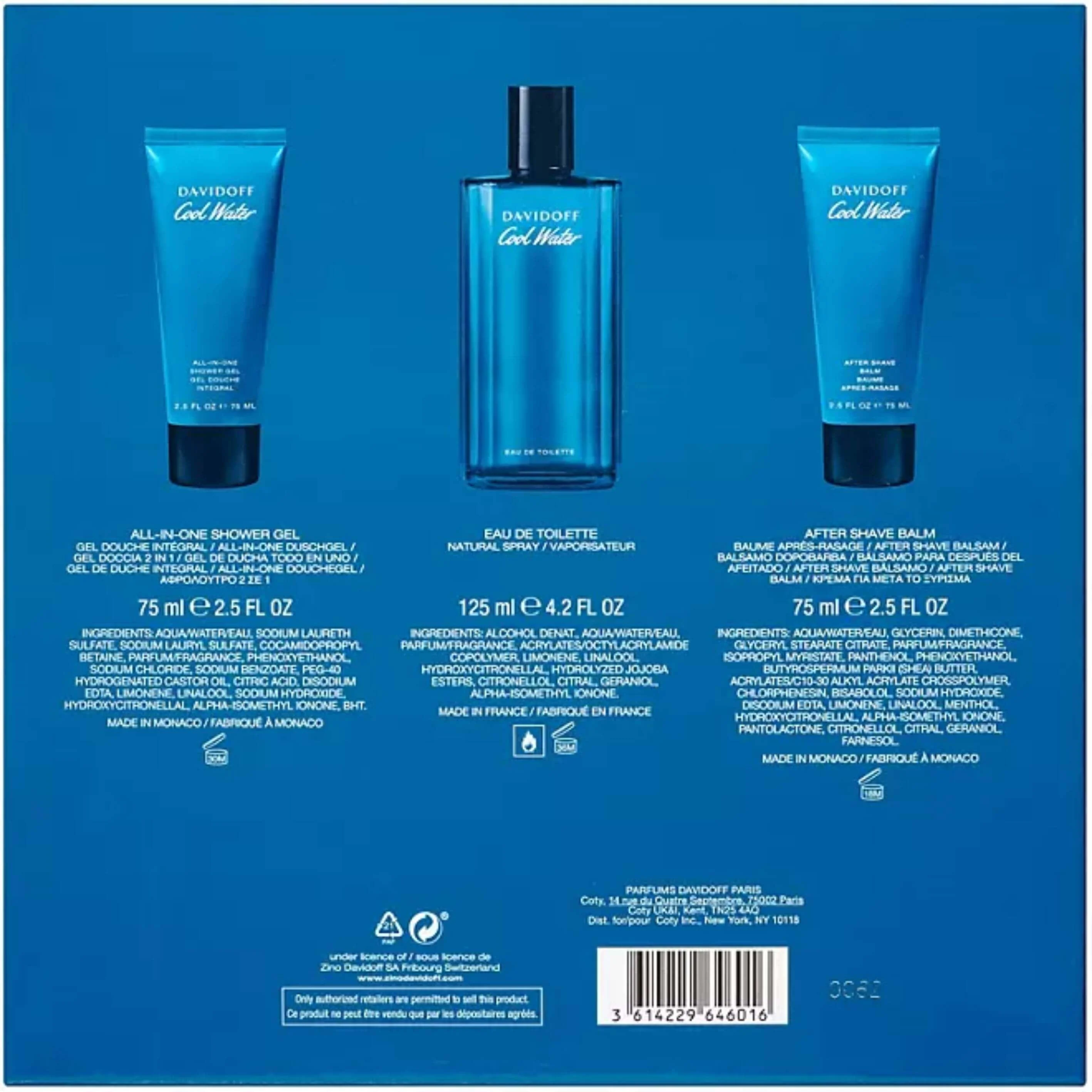 Davidoff - Cool Water Fragrance - 3 Piece Set - Image 2