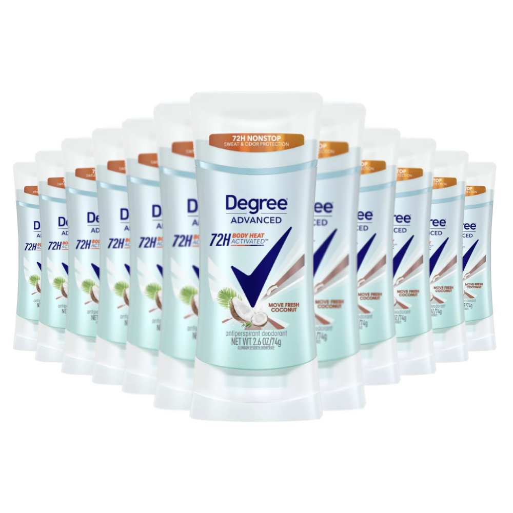 Degree Coconut & Hibiscus Antiperspirant Deodorant Motionsense, 2.6 oz - 12 Pack